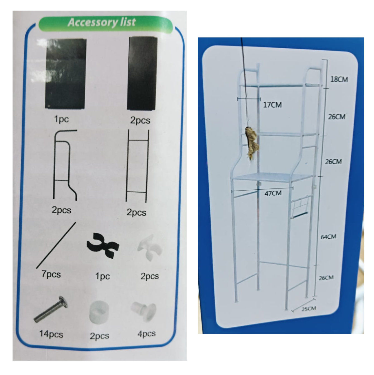 Miniatura 5 de Organizador  Baño Rack Multiusos 3 Nivel